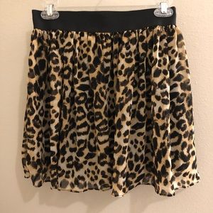 Forever 21 cheetah print skirt